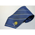 Silk Tie with Custom Woven Logo